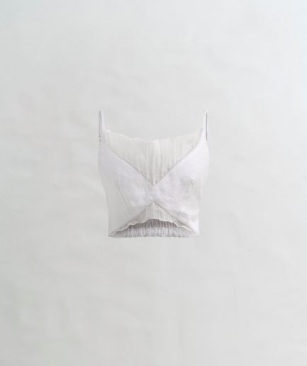Linen Cropped Bra - The