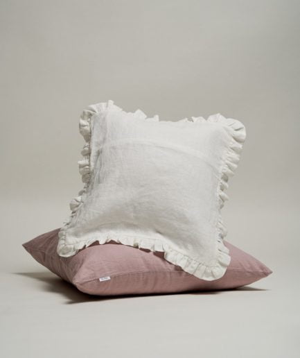 Linen Ruffle Cushion Cover 45cm*45cm